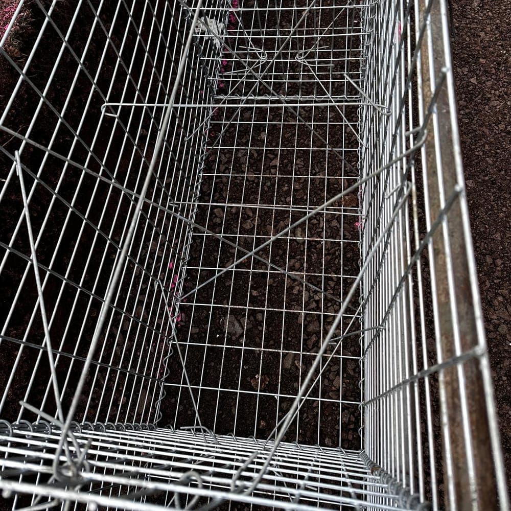 Gabion – koš před plněním