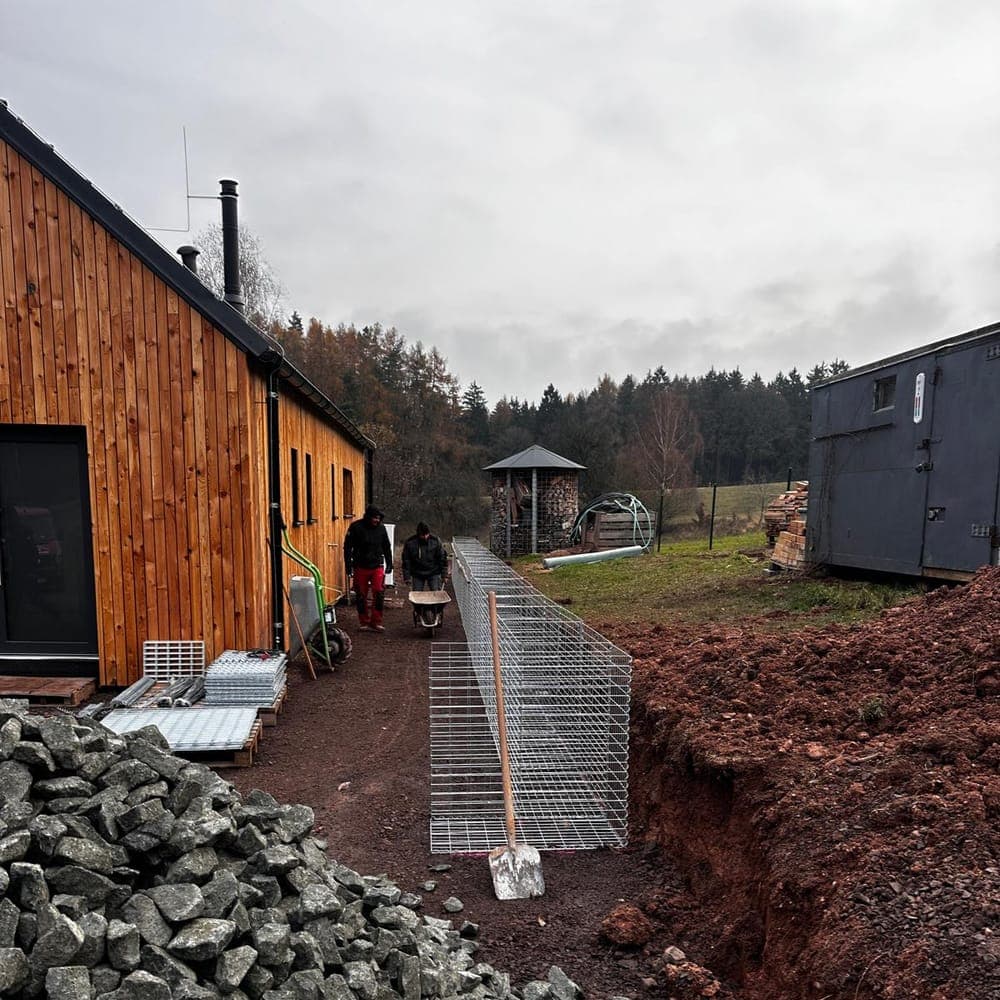 Gabion – příprava materiálu