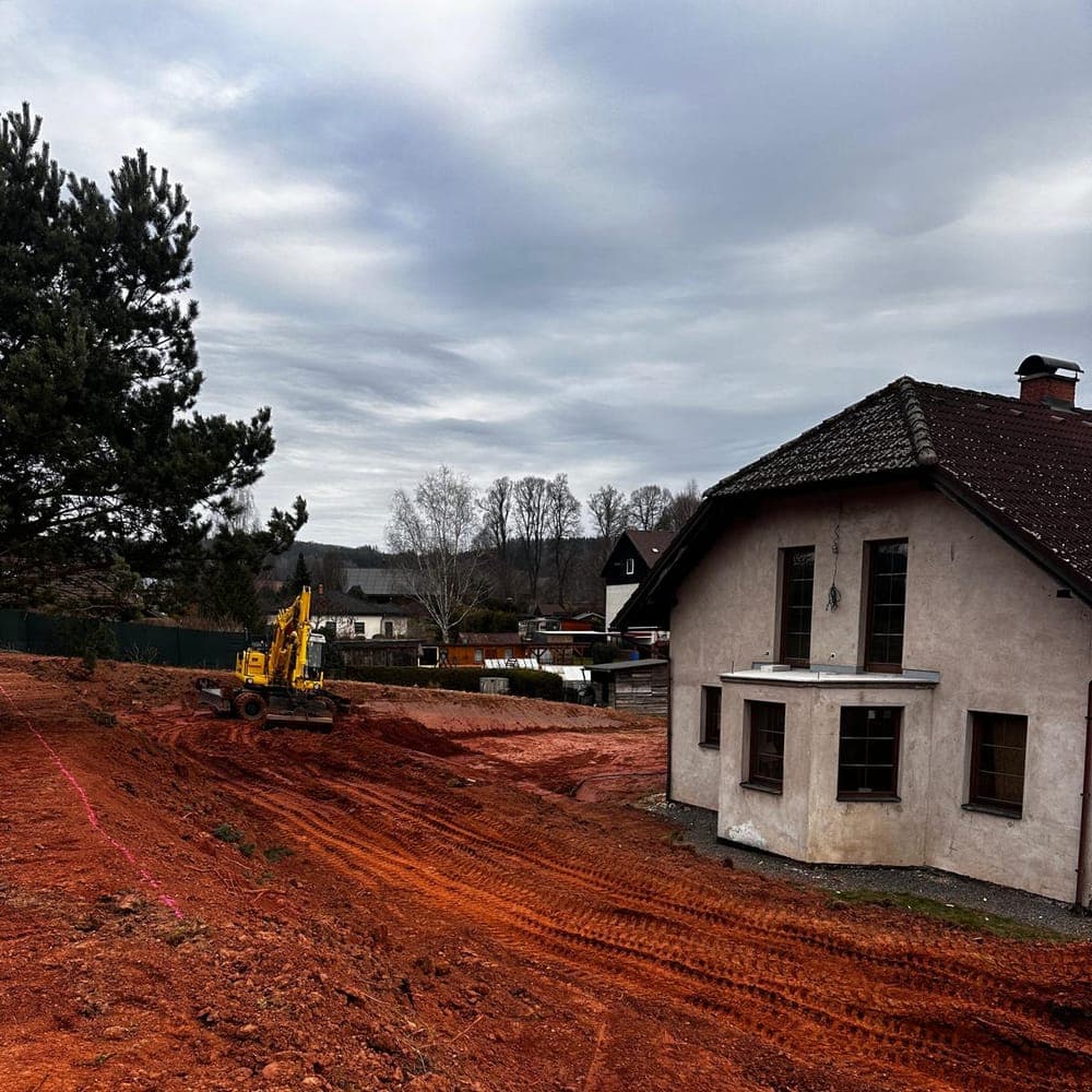 Příprava staveniště