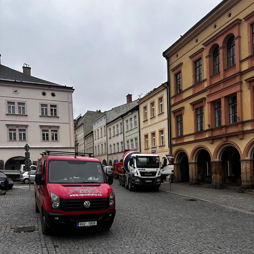Zásobování stavby – centrum města